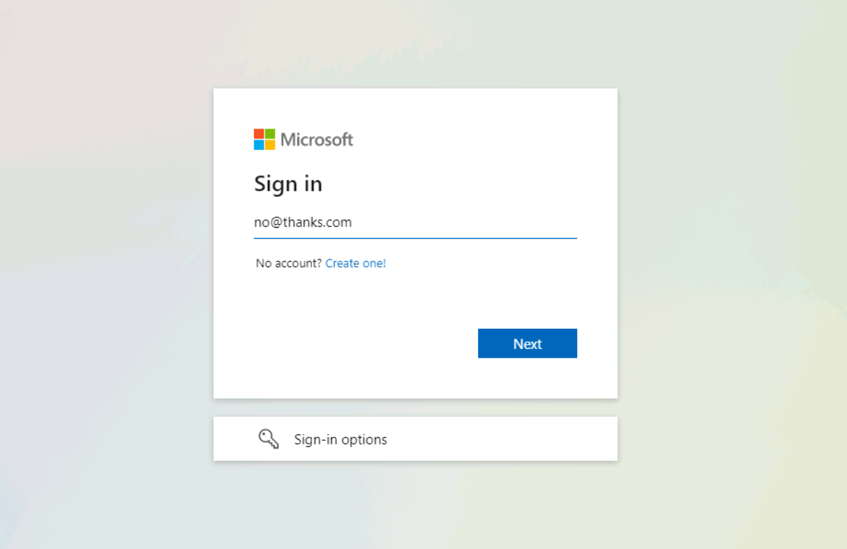 Figure 14: outlook phishing